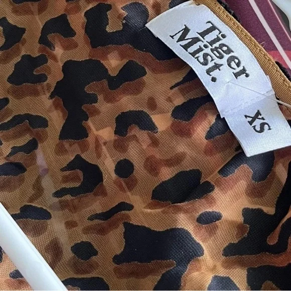 TIGER MIST Leopard Print Top Size XS - Picture 10 of 11